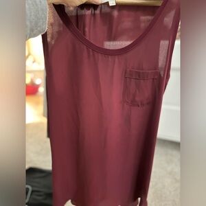 Maroon loft tank